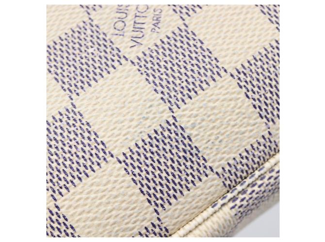LOUIS VUITTON Damier Azur Mini Pochette Accessoires Pouch N63005 LV Auth 207484 - vista 19
