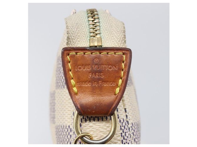 LOUIS VUITTON Damier Azur Mini Pochette Accessoires Pouch N63005 LV Auth 207484 - vista 20