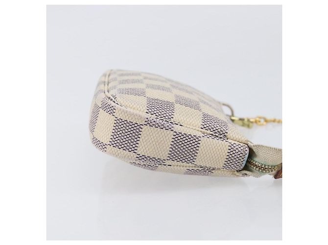 LOUIS VUITTON Damier Azur Mini Pochette Accessoires Pouch N63005 LV Auth 207484 - vista 3