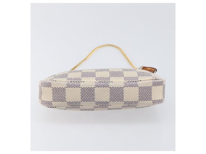 LOUIS VUITTON Damier Azur Mini Pochette Accessoires Pouch N63005 LV Auth 207484 - vista 6