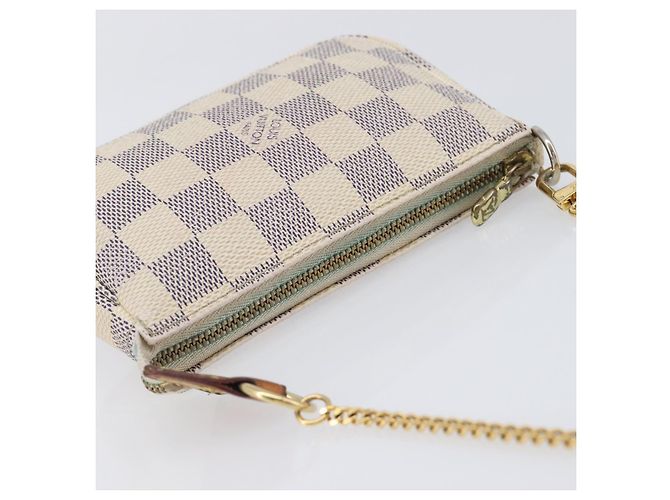 LOUIS VUITTON Damier Azur Mini Pochette Accessoires Pouch N63005 LV Auth 207484 - vista 7