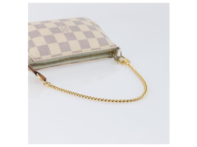LOUIS VUITTON Damier Azur Mini Pochette Accessoires Pouch N63005 LV Auth 207484 - vista 8