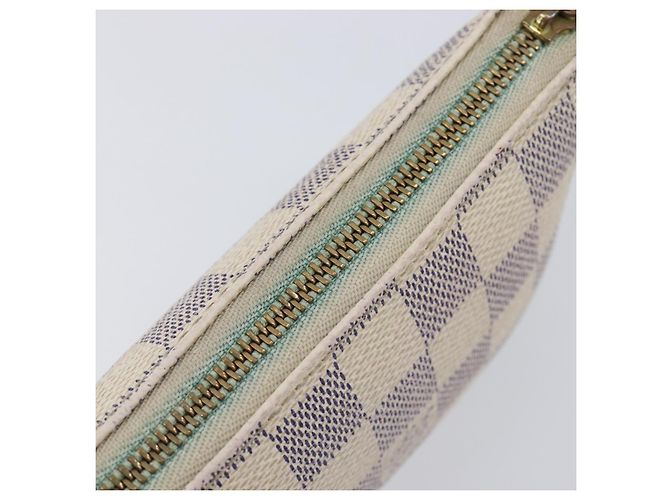 LOUIS VUITTON Damier Azur Mini Pochette Accessoires Pouch N63005 LV Auth 207484 - vista 9