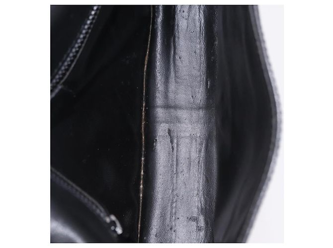 Céline Borsa a spalla CELINE in pelle nera e oro Auth ep16319A Nero D'oro - vista 11