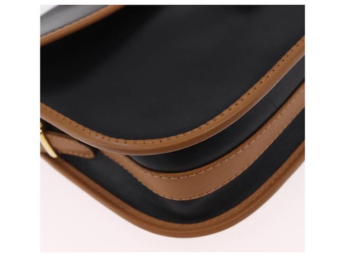 Céline Borsa a spalla CELINE in pelle nera e oro Auth ep16319A Nero D'oro - vista 15