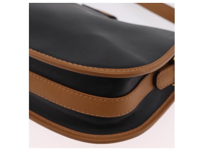 Céline Borsa a spalla CELINE in pelle nera e oro Auth ep16319A Nero D'oro - vista 18