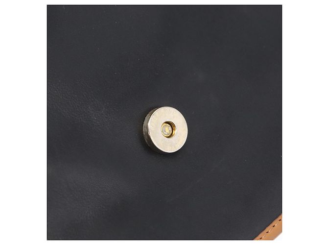 Céline Borsa a spalla CELINE in pelle nera e oro Auth ep16319A Nero D'oro - vista 22