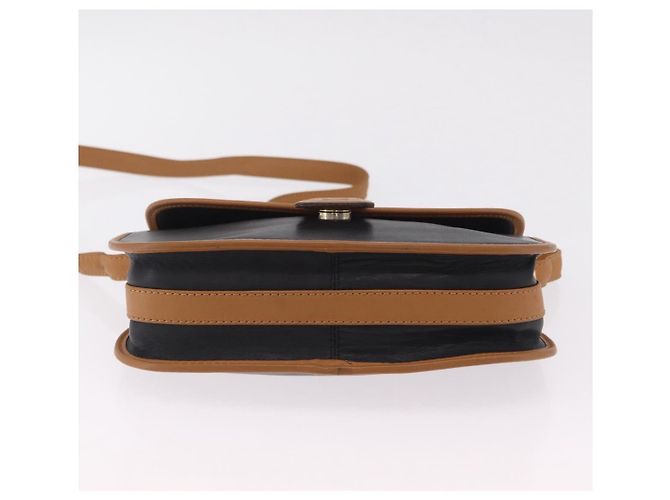 Céline Borsa a spalla CELINE in pelle nera e oro Auth ep16319A Nero D'oro - vista 5