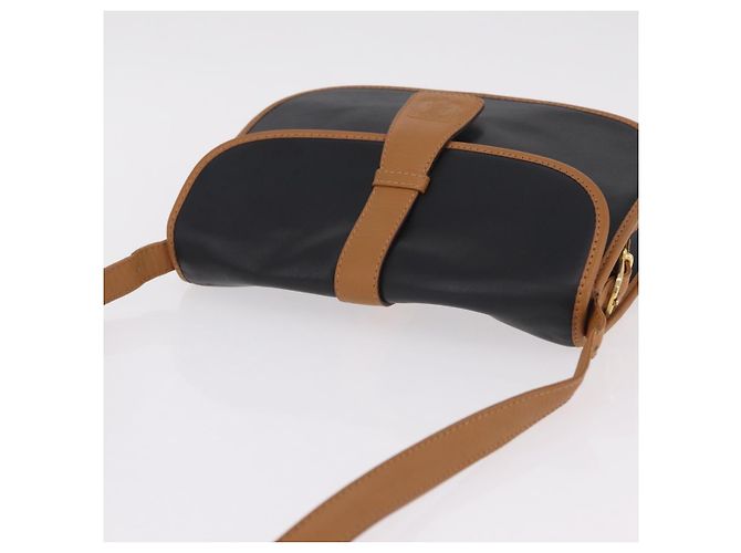 Céline Borsa a spalla CELINE in pelle nera e oro Auth ep16319A Nero D'oro - vista 6