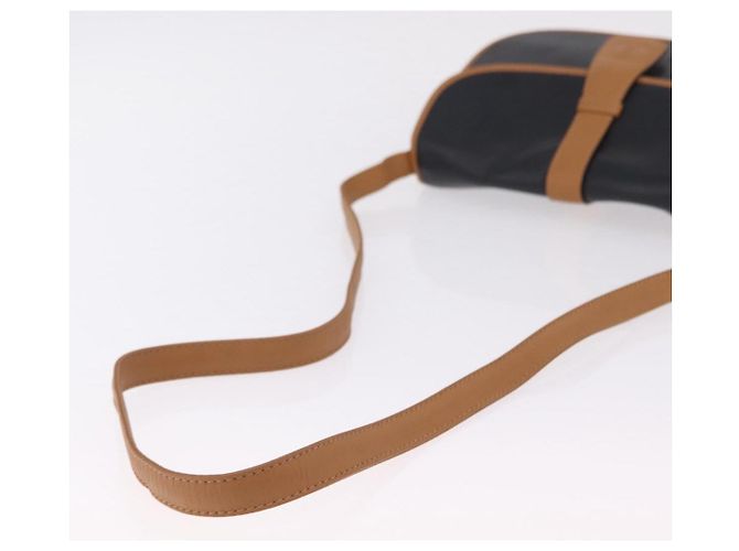 Céline Borsa a spalla CELINE in pelle nera e oro Auth ep16319A Nero D'oro - vista 7