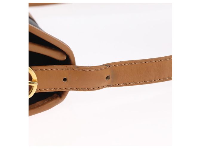Céline Borsa a spalla CELINE in pelle nera e oro Auth ep16319A Nero D'oro - vista 8