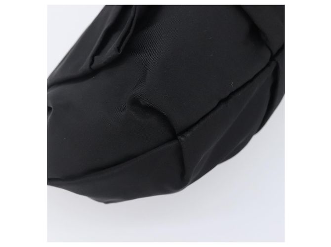 Pochette PRADA Nylon Noir Or Auth 205459V Doré - vue 14