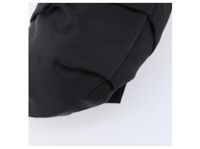 Pochette PRADA Nylon Noir Or Auth 205459V Doré - vue 16