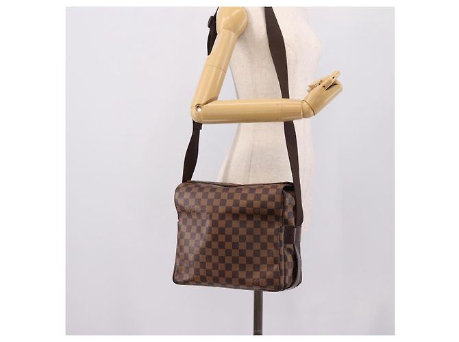 LOUIS VUITTON Damier Ebene Naviglio Shoulder Bag N45255 LV Auth ka6440A - vista 24