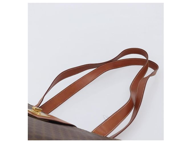 Céline CELINE Macadam Tote Bag PVC Brown Gold Tone Auth 206691 Braun - Ansicht 14