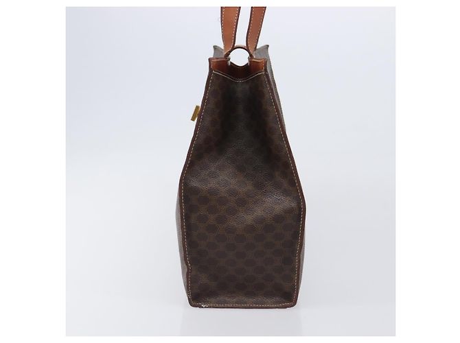 Céline CELINE Macadam Tote Bag PVC Brown Gold Tone Auth 206691 Braun - Ansicht 3