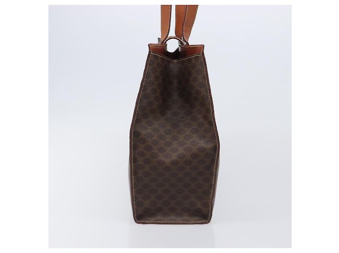 Céline CELINE Macadam Tote Bag PVC Brown Gold Tone Auth 206691 Braun - Ansicht 4