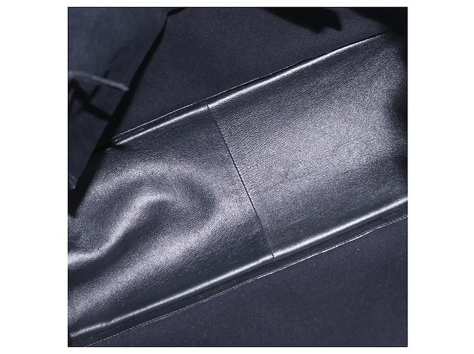 Autre Marque Saint Laurent Rive Gauche Tote Bag Leder Schwarz Silber 663970 Auth ka6437M - Ansicht 10