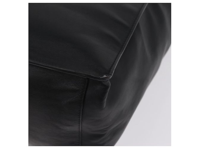 Autre Marque Saint Laurent Rive Gauche Tote Bag Leder Schwarz Silber 663970 Auth ka6437M - Ansicht 17