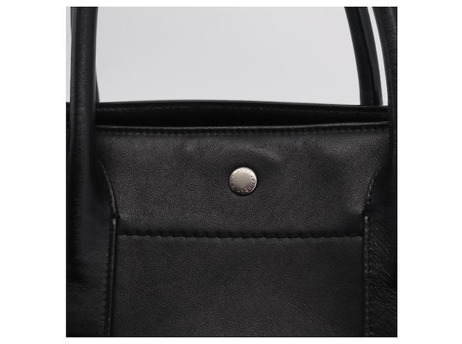 Autre Marque Saint Laurent Rive Gauche Tote Bag Leder Schwarz Silber 663970 Auth ka6437M - Ansicht 18