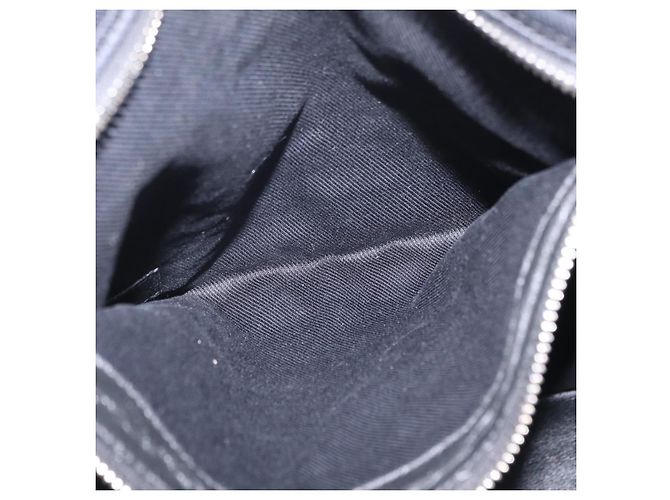 Autre Marque Saint Laurent Rive Gauche Tote Bag Leder Schwarz Silber 663970 Auth ka6437M - Ansicht 23