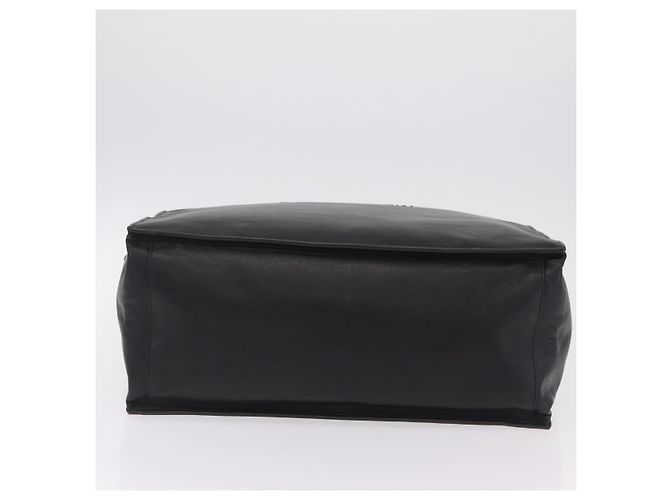 Autre Marque Saint Laurent Rive Gauche Tote Bag Leder Schwarz Silber 663970 Auth ka6437M - Ansicht 5