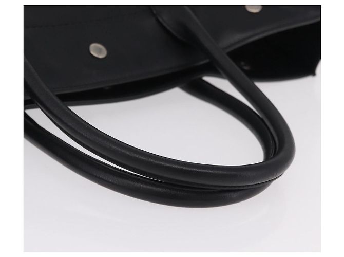 Autre Marque Saint Laurent Rive Gauche Tote Bag Leder Schwarz Silber 663970 Auth ka6437M - Ansicht 7