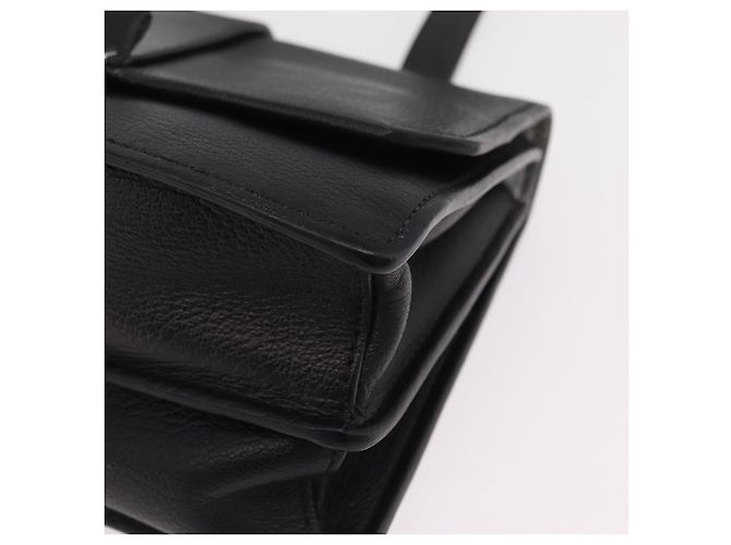 Borsa a tracolla Miu Miu Madras in pelle nera e argento Auth BA16113A Nero - vista 16