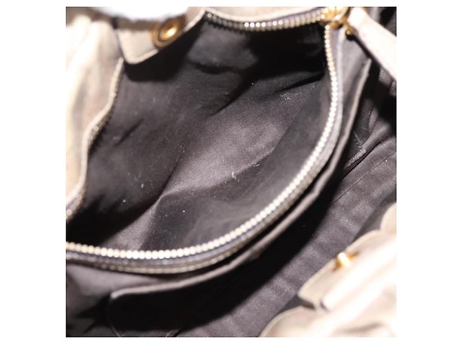 Miu Miu Handtasche Leder 2way Beige Gold Auth 167714M Golden - Ansicht 24