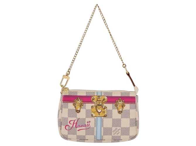 LOUIS VUITTON Damier Azur Mini Pochette Accessoires N58010 LV Auth BA16106V - vista 13