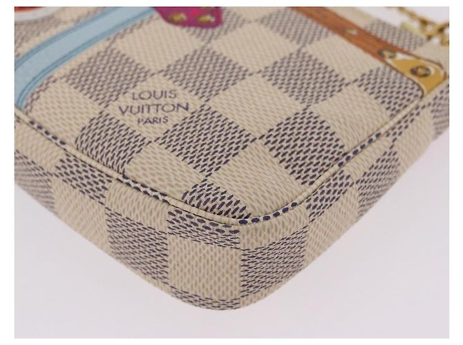 LOUIS VUITTON Damier Azur Mini Pochette Accessoires N58010 LV Auth BA16106V - vista 17