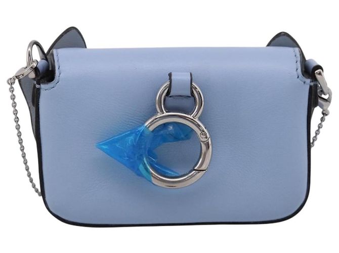 FENDI x FRGMT x POKEMON Nanobucket Chain Mini Dragon Leather Blue Auth 167751SM Argento Blu chiaro - vista 2