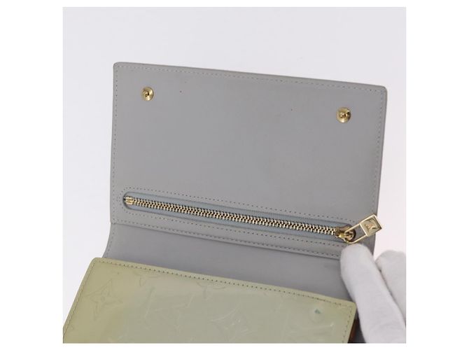 LOUIS VUITTON Monogram Vernis Walker Wallet Gris M91031 LV Auth ep16063 - vista 25