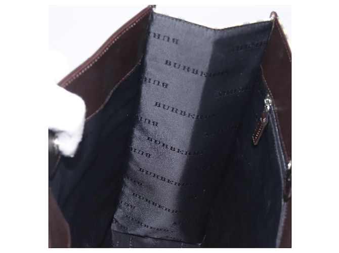 Sac à main BURBERRY Nova Check Canvas Beige Silver Auth 206837A Argenté - vue 18