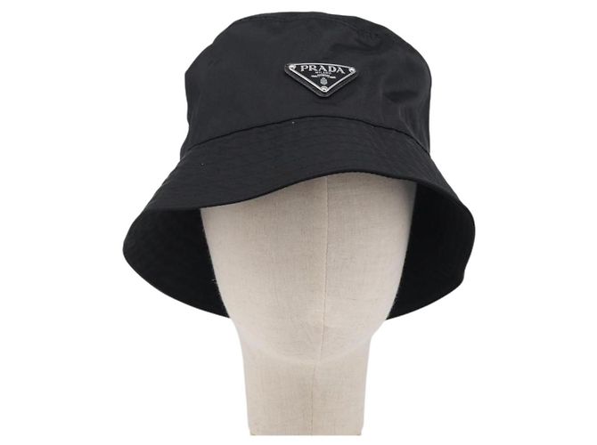 PRADA Bucket Hat Nylon L Schwarz Auth hk4232V - Ansicht 13