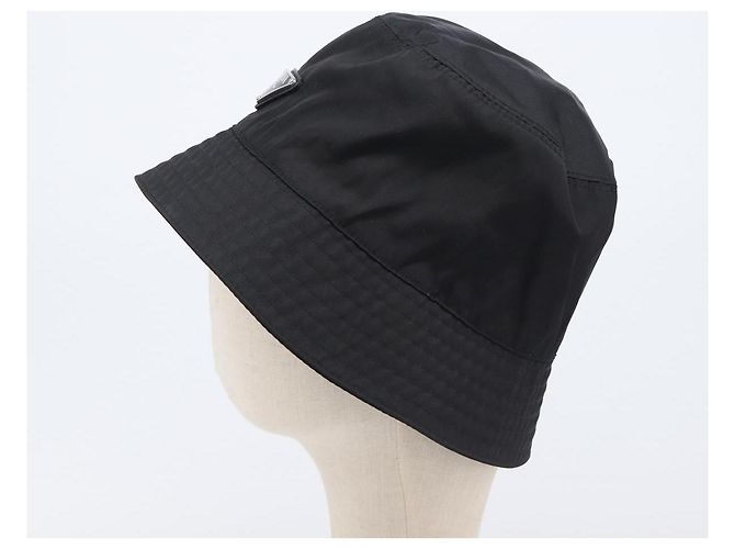 PRADA Bucket Hat Nylon L Schwarz Auth hk4232V - Ansicht 3