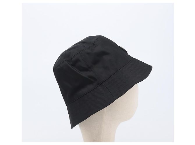 PRADA Bucket Hat Nylon L Schwarz Auth hk4232V - Ansicht 4