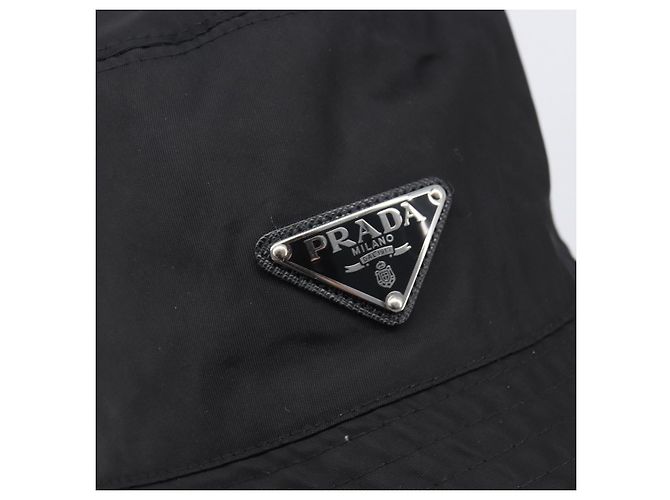 PRADA Bucket Hat Nylon L Schwarz Auth hk4232V - Ansicht 6