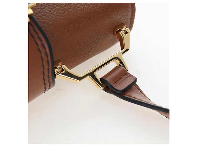 Borsa a tracolla Miu Miu in pelle marrone oro Auth 206727M D'oro - vista 7