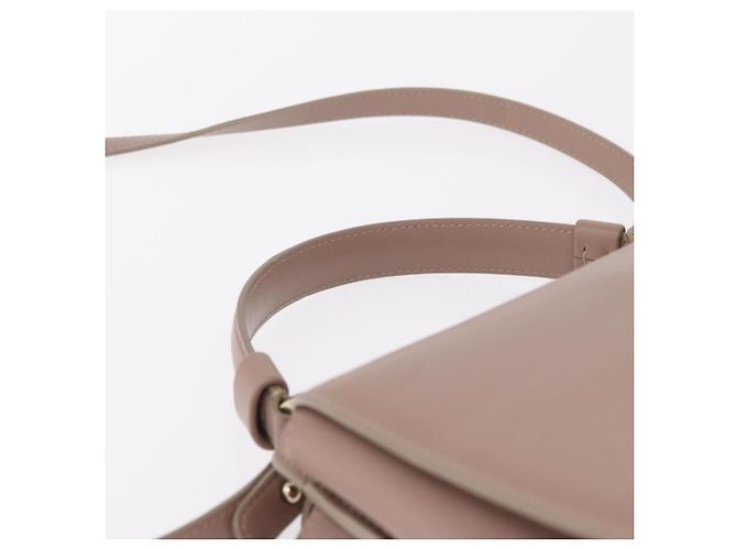 Bulgari Borsa BVLGARI Duet in pelle 2way Beige Gold Auth hk4163A D'oro - vista 14