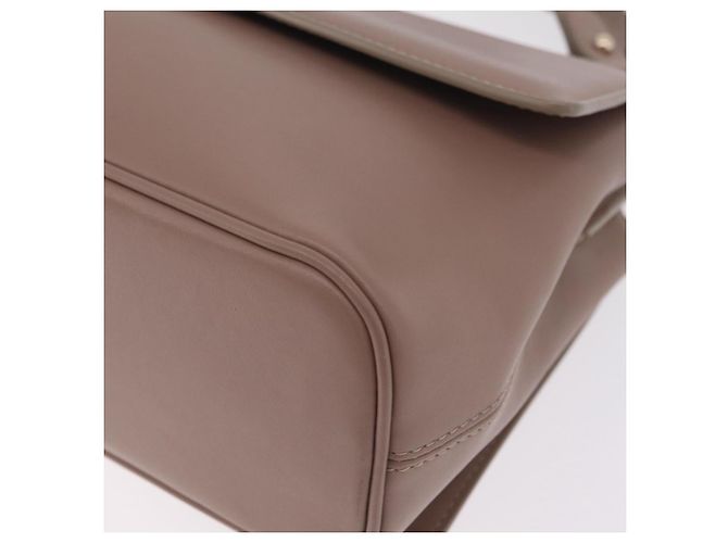 Bulgari Borsa BVLGARI Duet in pelle 2way Beige Gold Auth hk4163A D'oro - vista 20