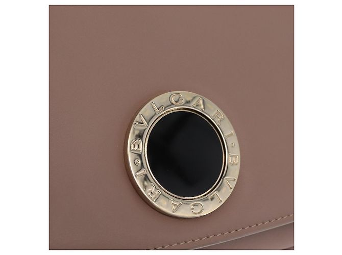 Bulgari Borsa BVLGARI Duet in pelle 2way Beige Gold Auth hk4163A D'oro - vista 21