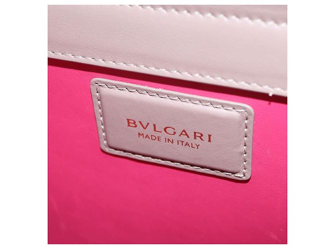 Bulgari Borsa BVLGARI Duet in pelle 2way Beige Gold Auth hk4163A D'oro - vista 22