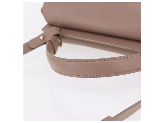 Bulgari Borsa BVLGARI Duet in pelle 2way Beige Gold Auth hk4163A D'oro - vista 7