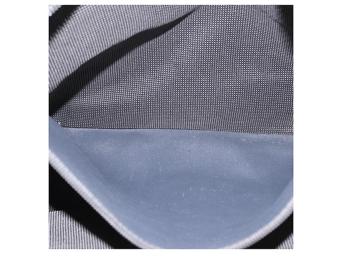 Hermès Borsa a mano HERMES Her Line MM Canvas Grigio Argento Auth 206892A Marrone - vista 23