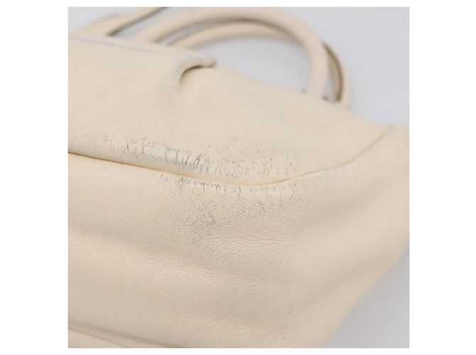 Borsa a tracolla Salvatore Ferragamo Vala in pelle 2way Ivory Gold Tone Auth 207588 Crudo - vista 20
