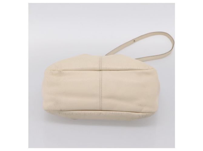Borsa a tracolla Salvatore Ferragamo Vala in pelle 2way Ivory Gold Tone Auth 207588 Crudo - vista 7