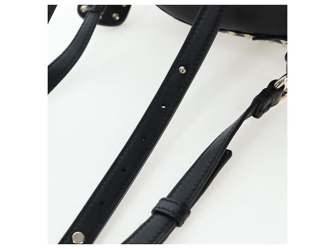 Zaino Valentino Rock Studs in pelle nera e oro autentico 206755V Nero D'oro - vista 14