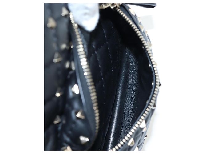Zaino Valentino Rock Studs in pelle nera e oro autentico 206755V Nero D'oro - vista 23