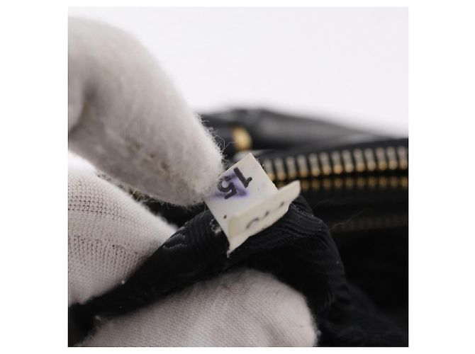 Borsa a mano PRADA Galleria in pelle Safiano Nero Oro Auth 205439 D'oro - vista 12